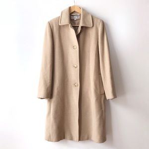 Vintage Light Camel Hair Long Coat